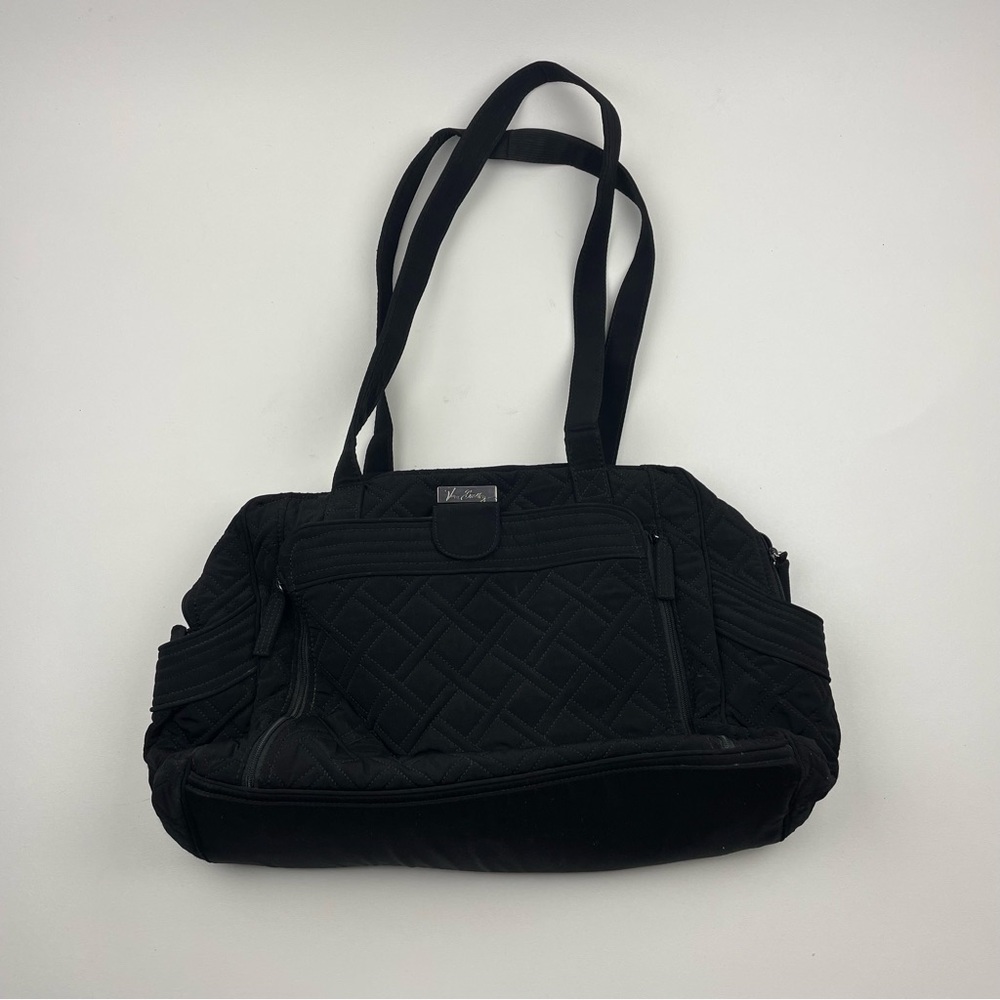 Vera Bradley Make a Change Baby Bag Classic Black Diaper Bag RARE